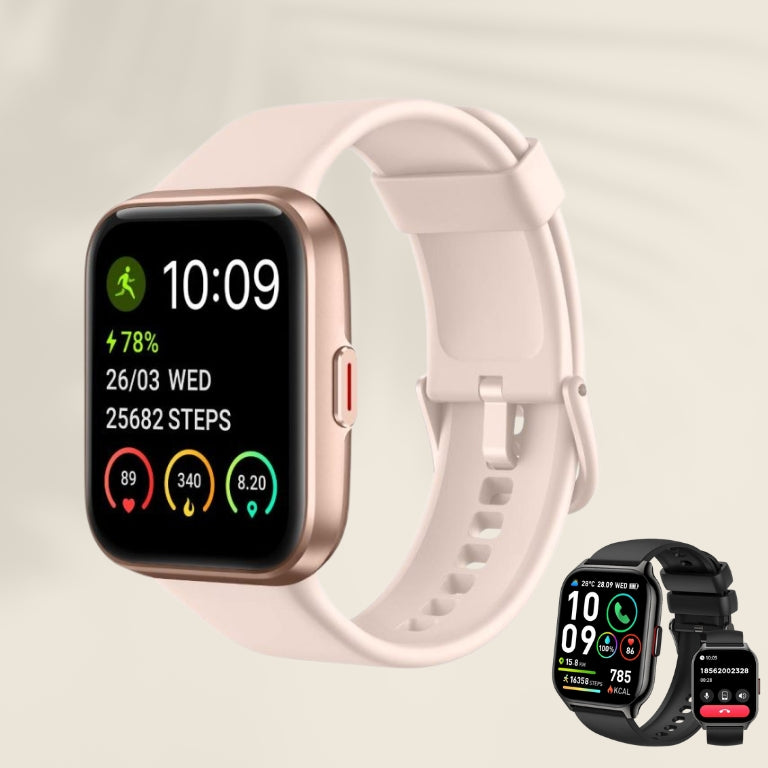Active Women | Luxurius Rose Gold Smartwatch | Health & Fitness Tracker | Elegant Design with Advanced Features