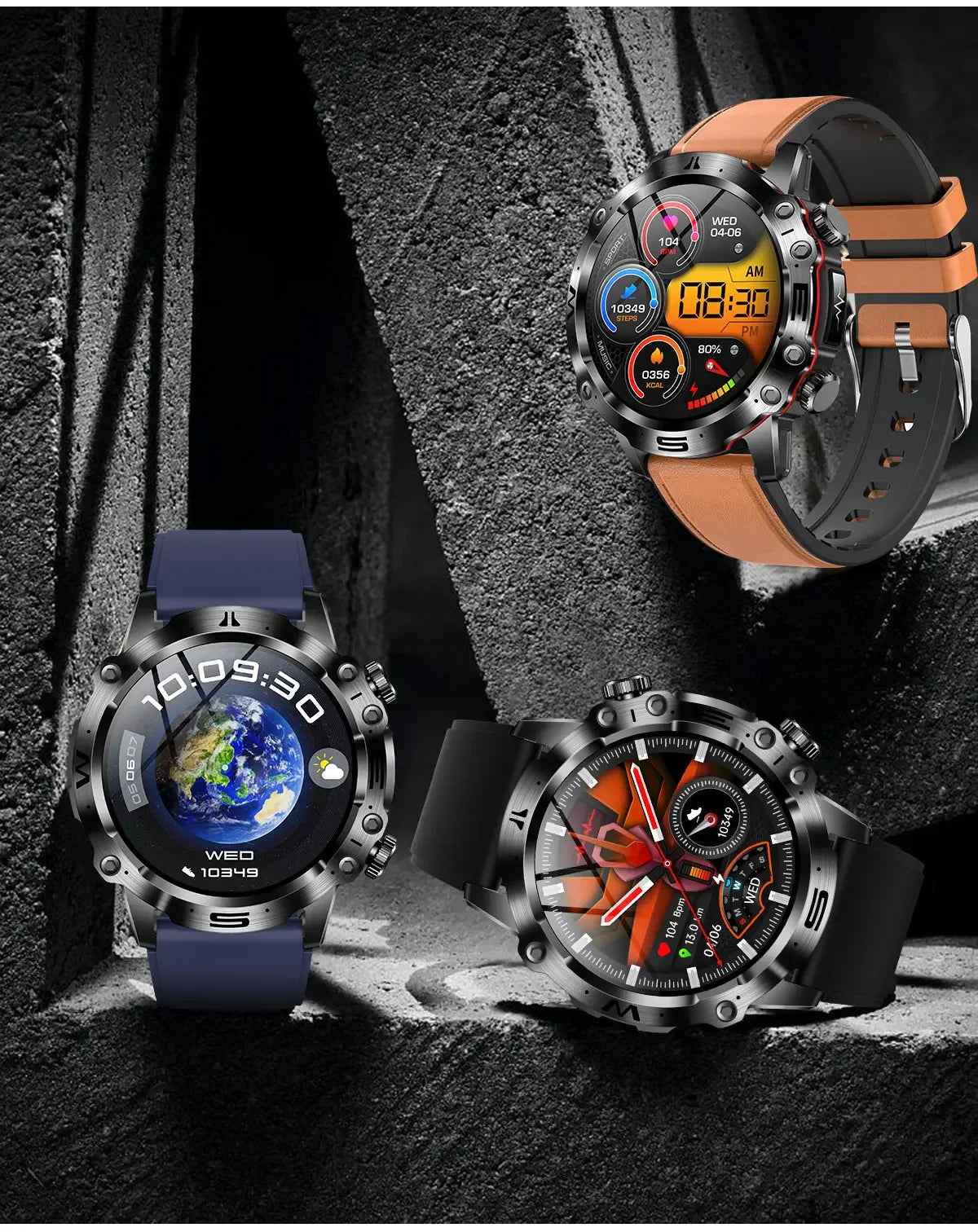Advanced Blood Glucose Wrist Watch - Heath Smart Watch High-End ECG & PPG Technology