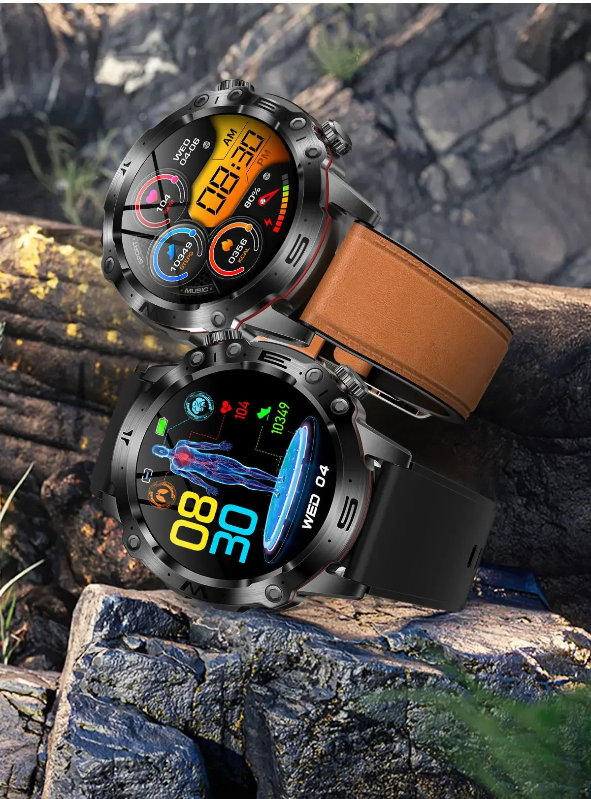 Advanced Blood Glucose Wrist Watch - Heath Smart Watch High-End ECG & PPG Technology