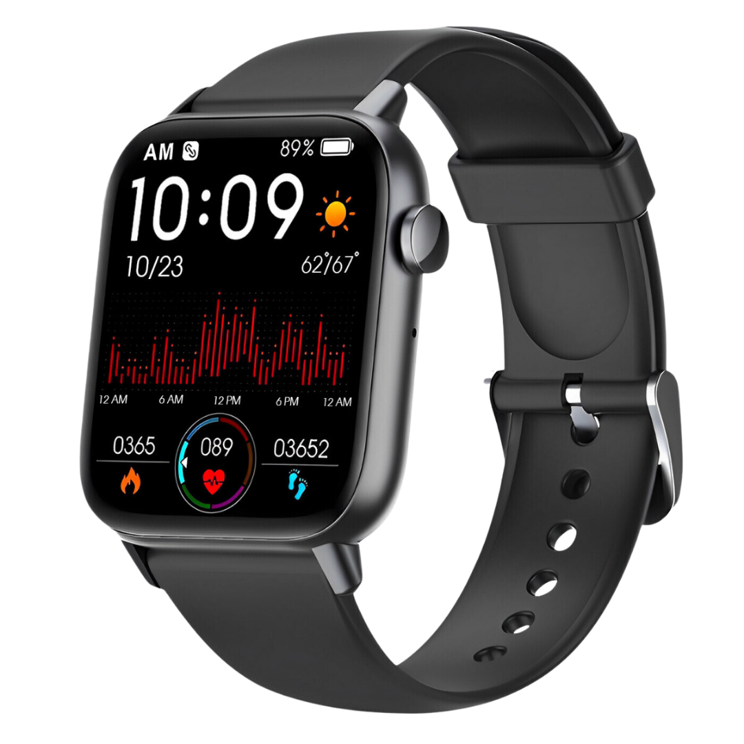 Smartwatch for Health & Fitness – Track Heart Rate, Sleep & Activity with Water-Resistant Design
