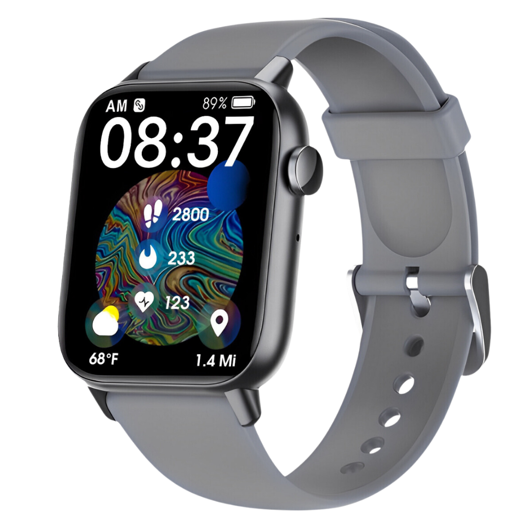 Smartwatch for Health & Fitness – Track Heart Rate, Sleep & Activity with Water-Resistant Design