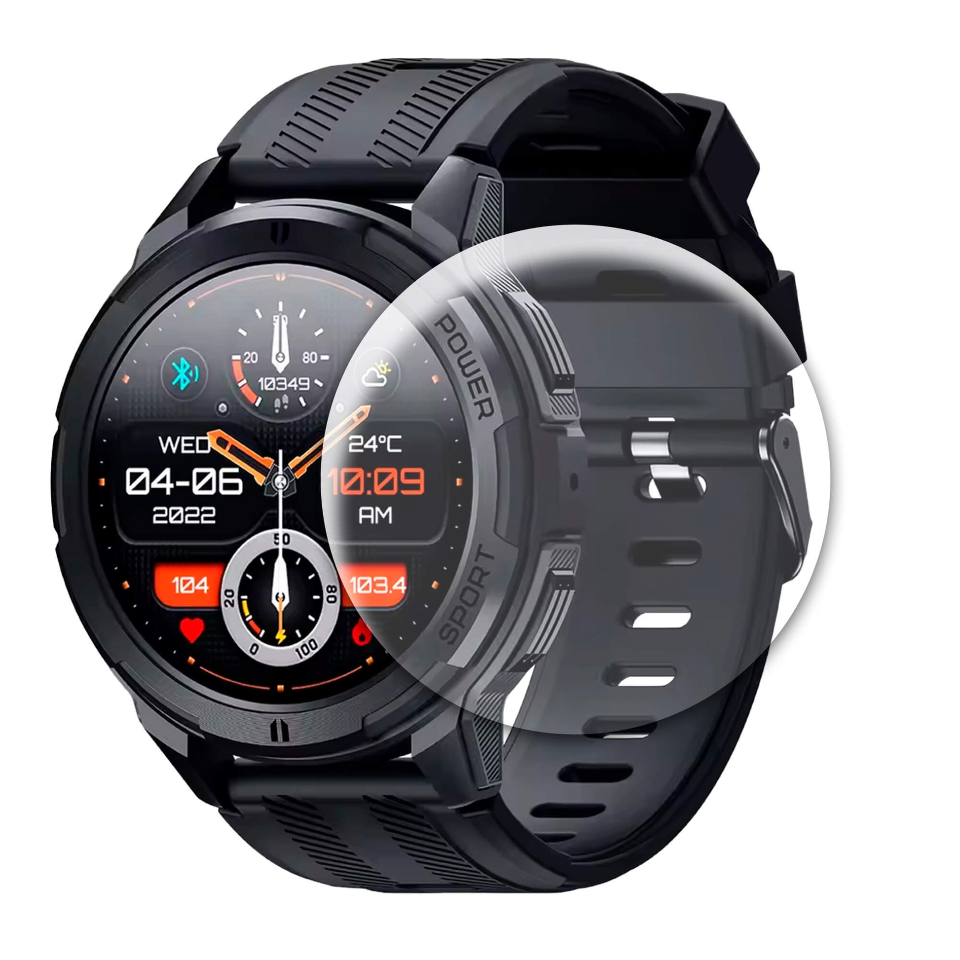 K Smartwatch Titan+ 2 Screen Protector