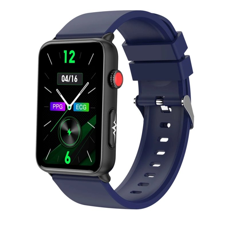 BodySmaart Glucose, Blood Pressure And Heart Rate Monitor Watch Silicone Blue 2