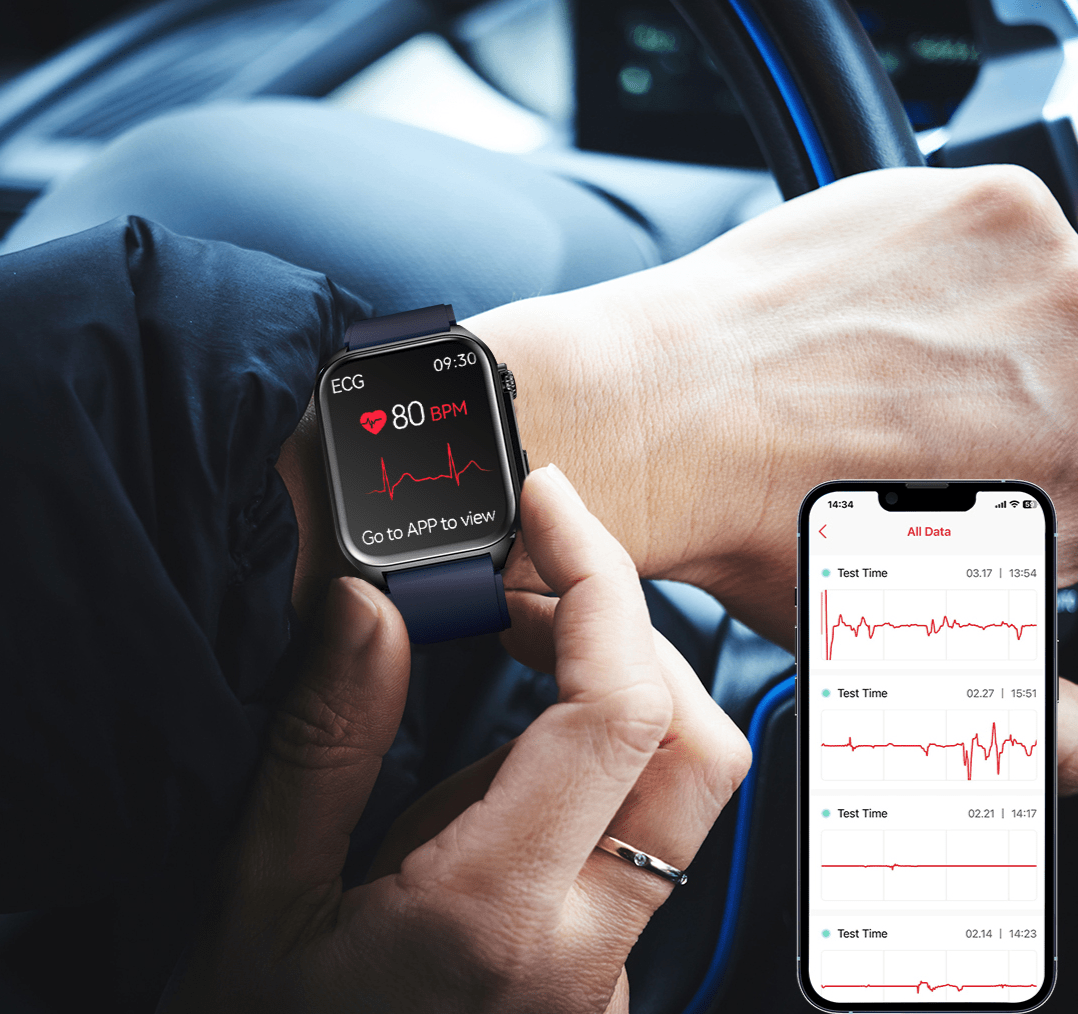 Vitality Smart Watch - Health and Fit Tracker All-In-One Monitoring Waterproof