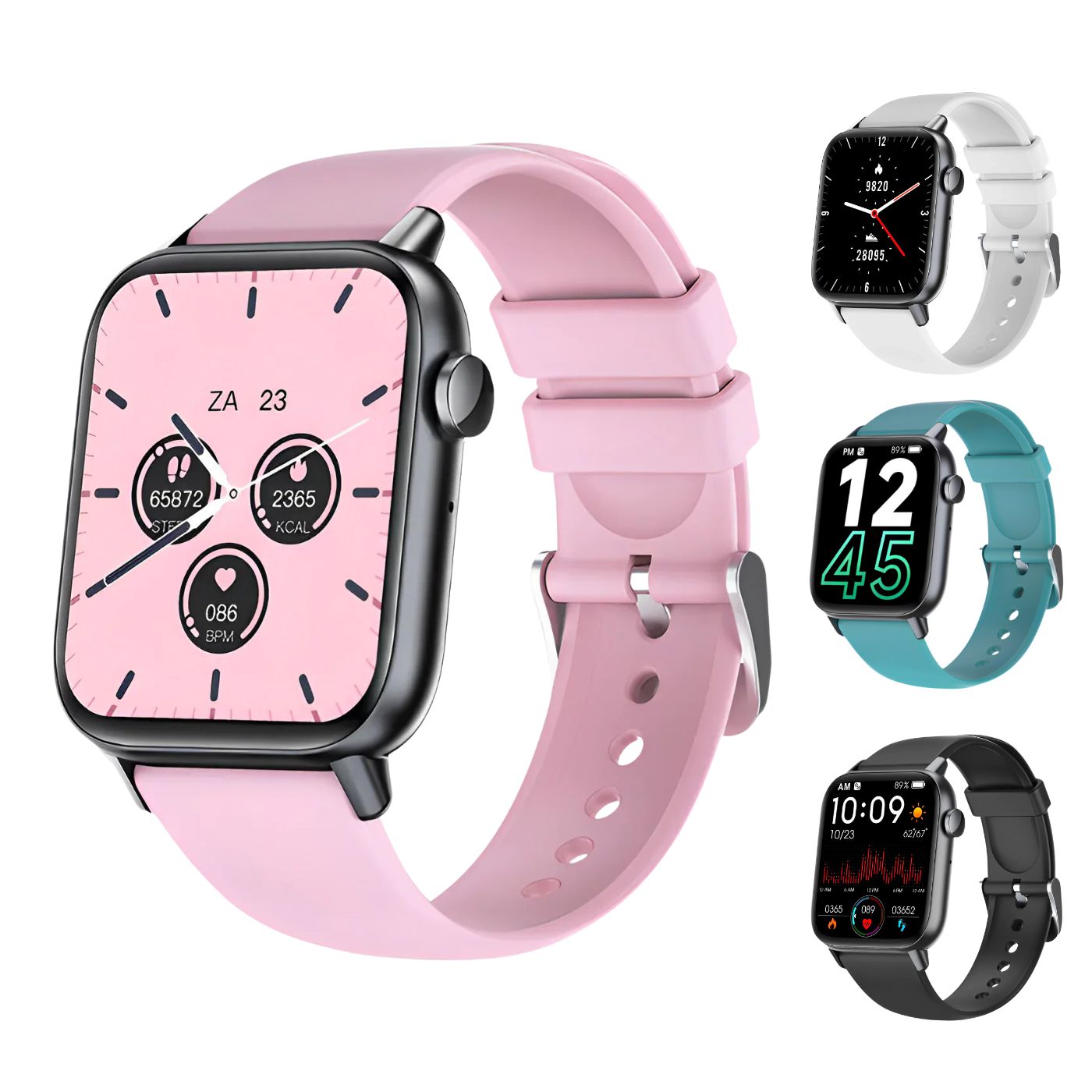 Smartwatch for Health & Fitness – Track Heart Rate, Sleep & Activity with Water-Resistant Design