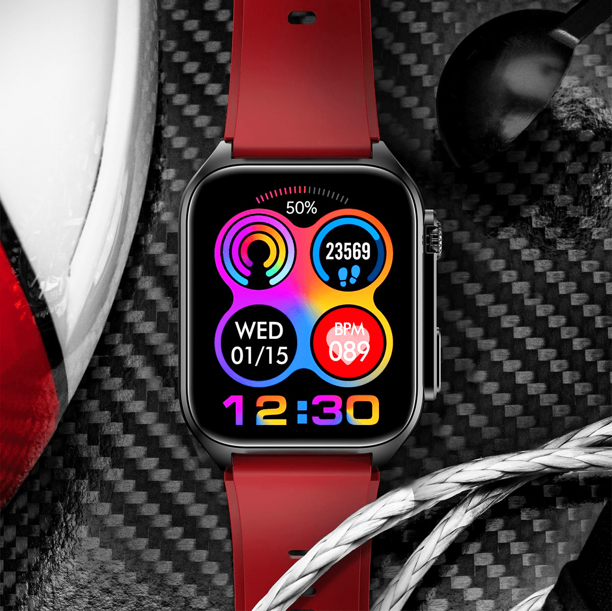 Vitality Smart Watch - Health and Fit Tracker All-In-One Monitoring Waterproof
