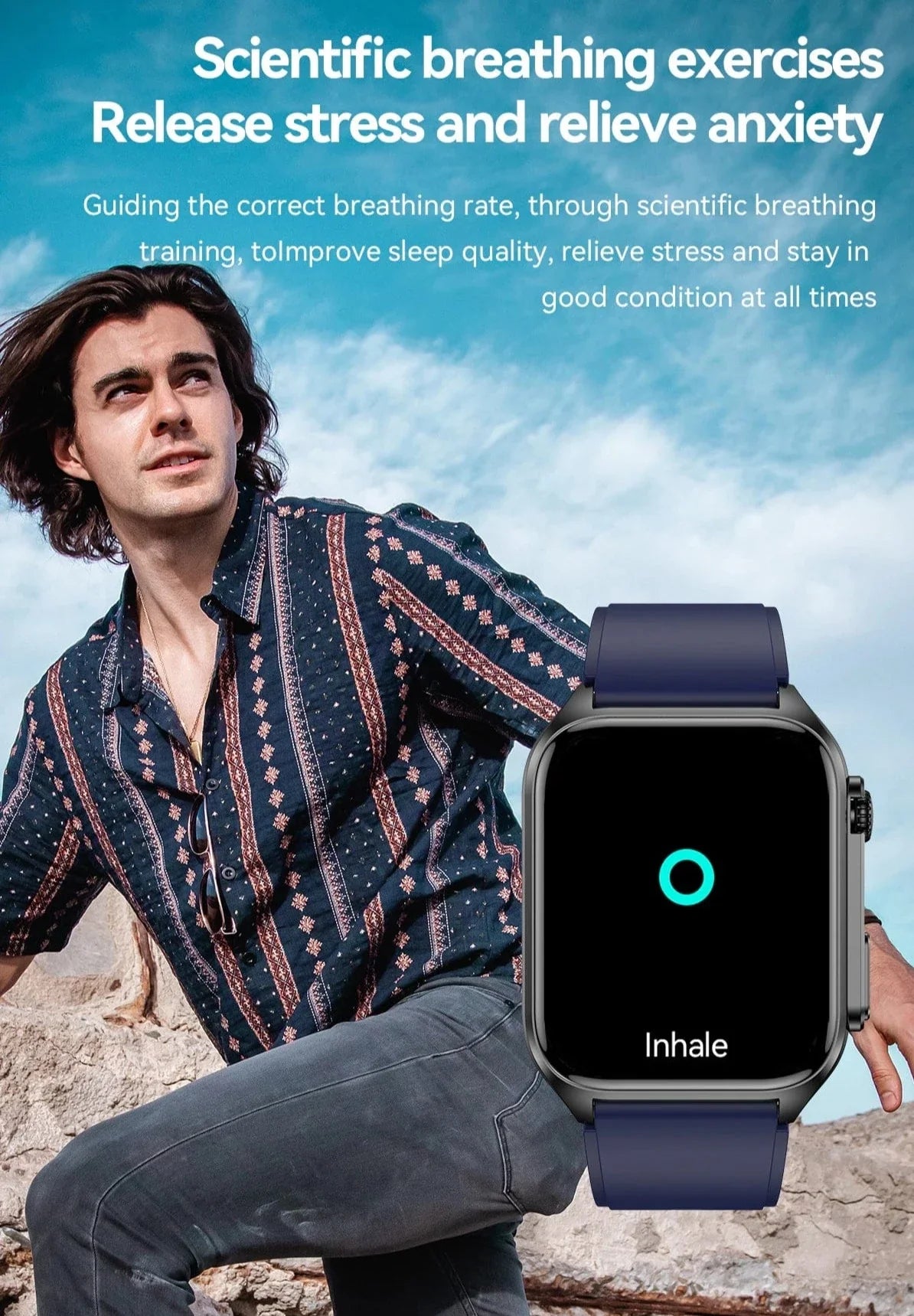 Vitality Smart Watch - Health and Fit Tracker All-In-One Monitoring Waterproof