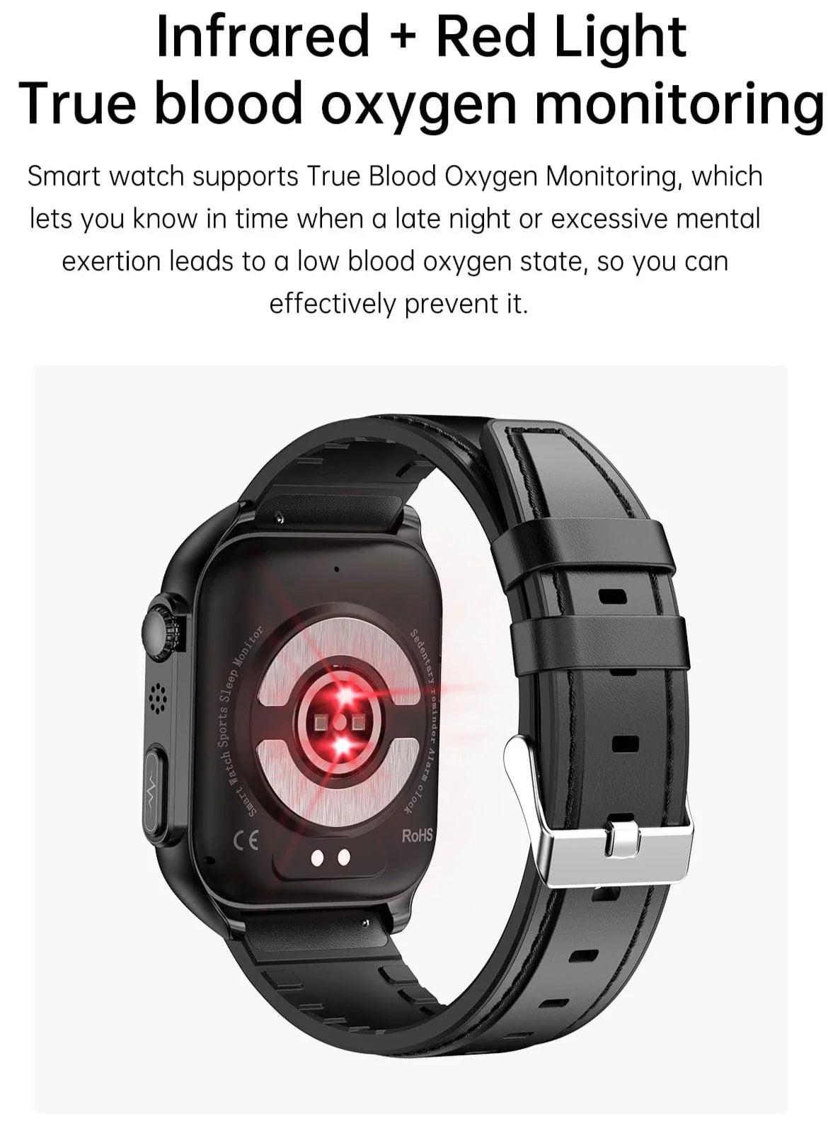Vitality Smart Watch - Health and Fit Tracker All-In-One Monitoring Waterproof