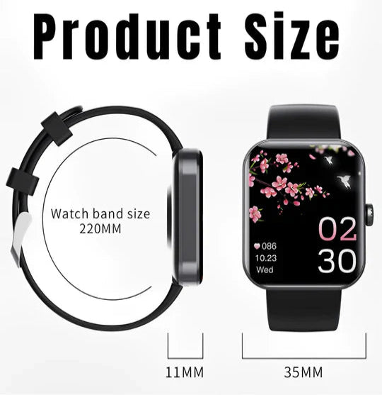 Smartwatch with Glucose Monitor – Non-Invasive Diabetes Tracker for Men & Women