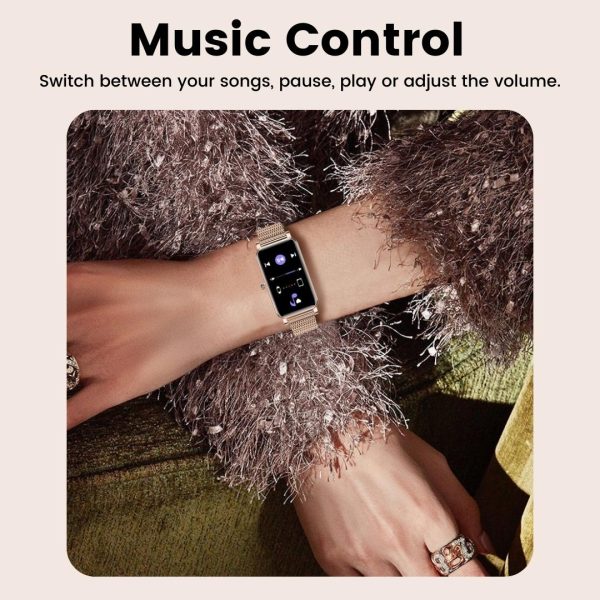 Aura Elegance Women's Smartwatch | IP68 Waterproof, Health Monitoring & Stylish Design | Ladies Exercise Watches