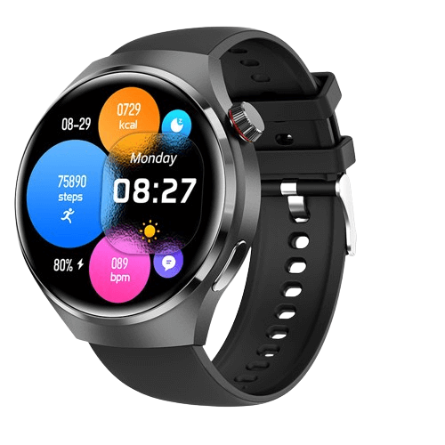Stainless Steel Black Smart Watch for Men Android Watch UK | LK 126®