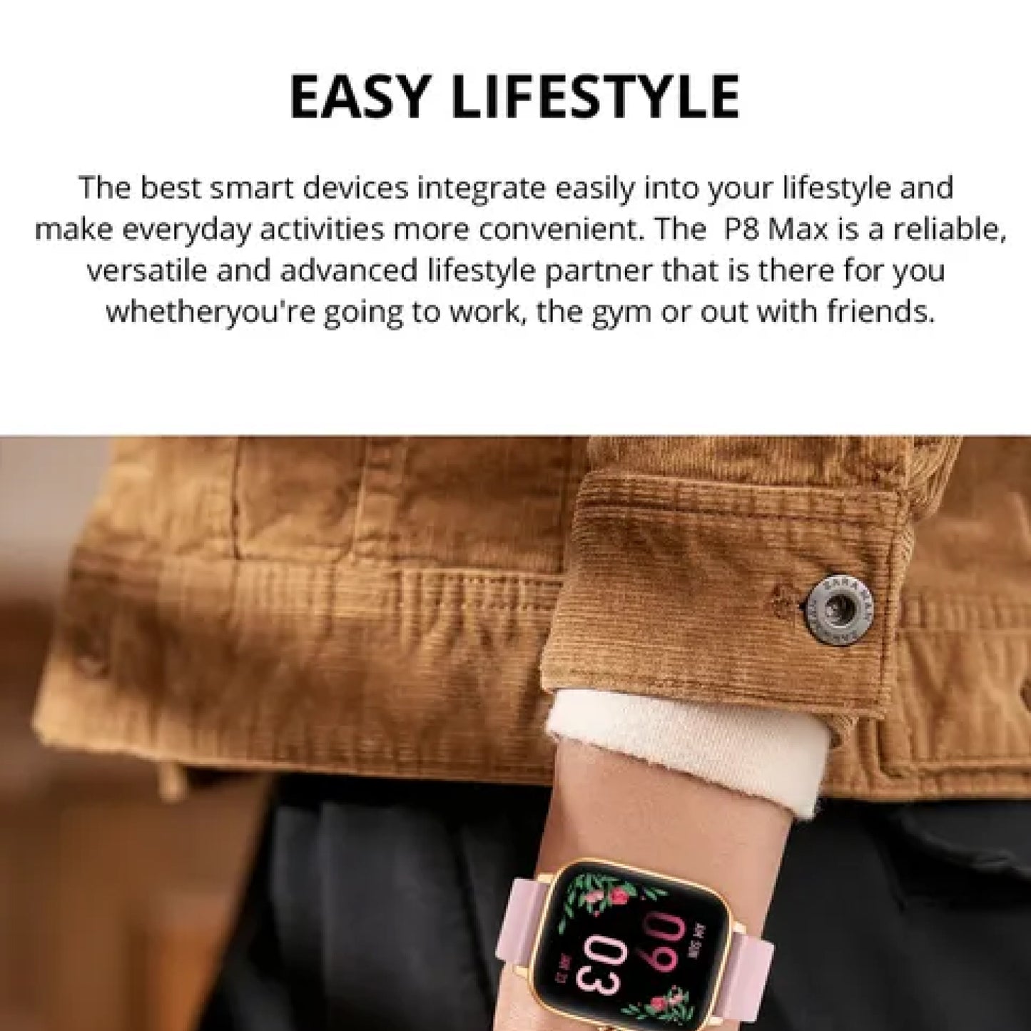 Elegant Ladies Fitness Smart Watch Advanced Fitness Tracker for Women, Tailored for Health and Activity Monitoring