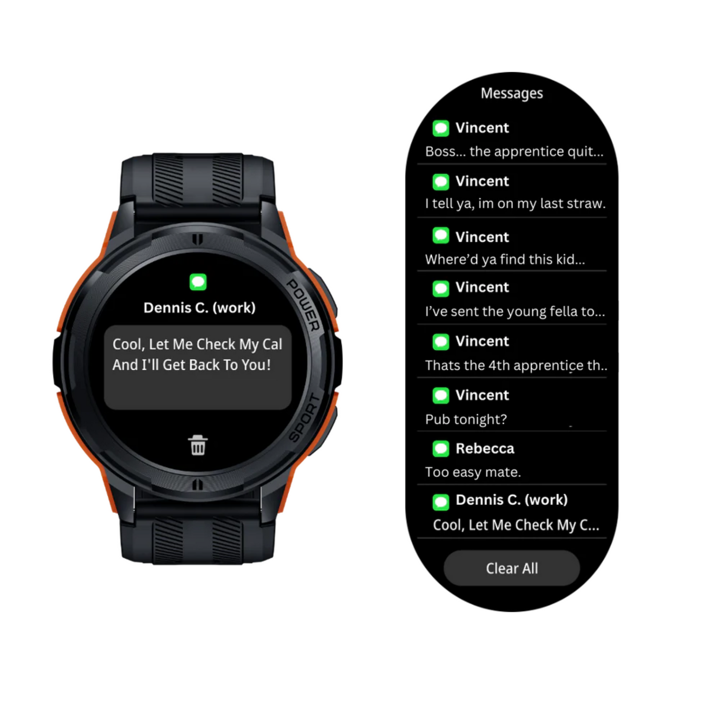 Men’s Fitness & Work Smart Watch – Hard Foreman Digital Watch