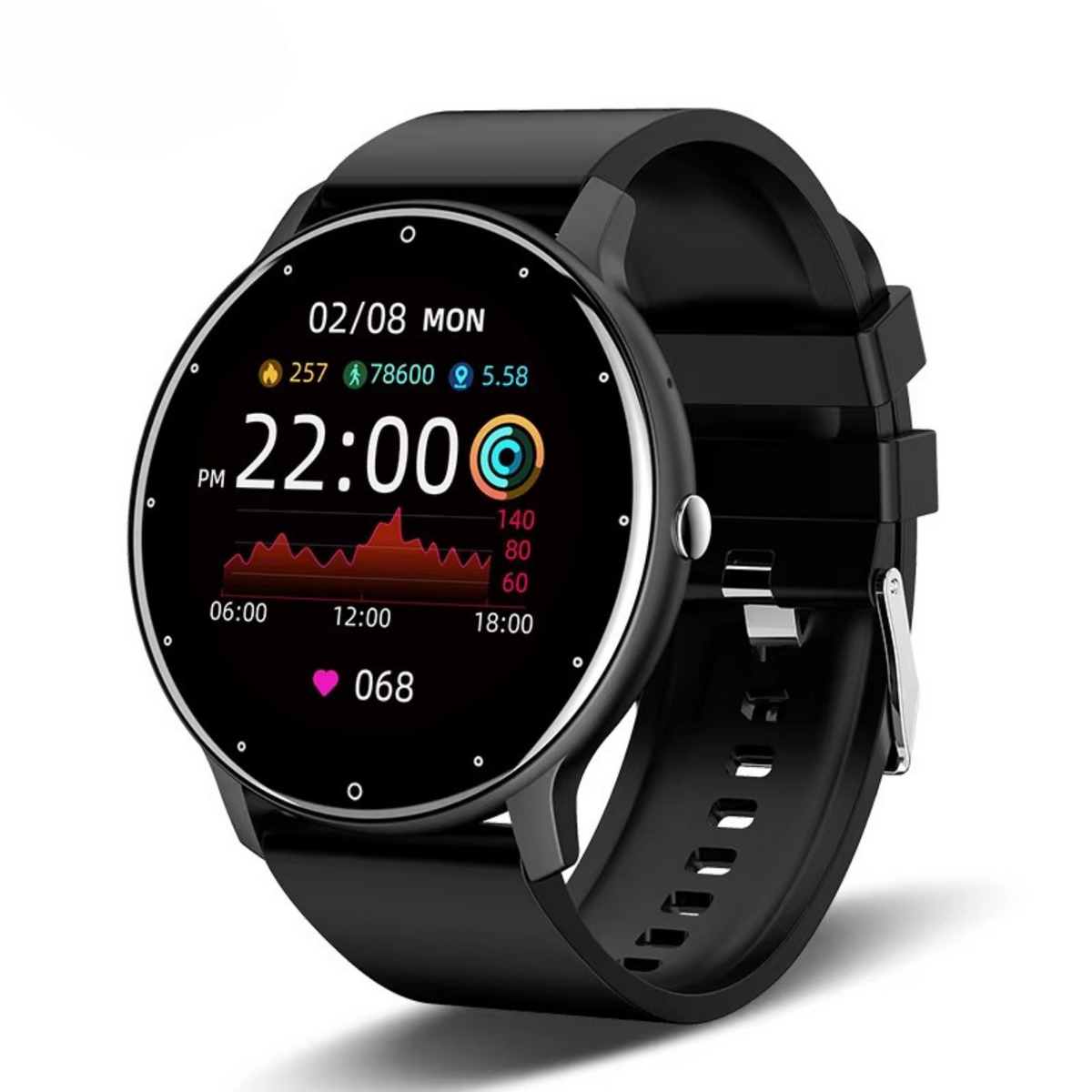 Smart Fitness Tracker Watch | Heart Rate Monitor, Waterproof & Ideal for Health Enthusiasts
