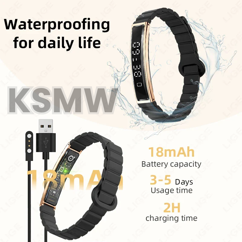Waterproof Watches for Women – Slim Smartwatch for Swimming with Heart Rate & SpO2 Monitor, Sleep & Fitness Tracking, Long Battery, Android iOS