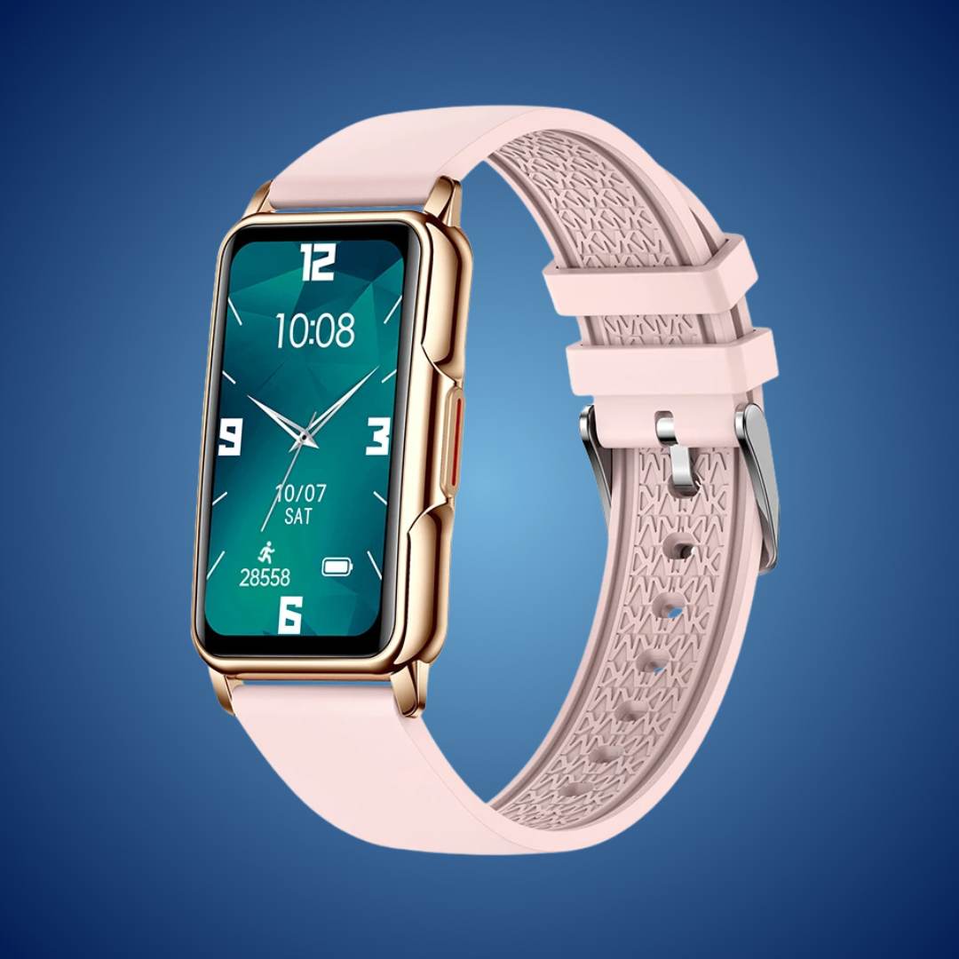 Ladies Smart Health Watch – Heart Rate, BP & Fitness Tracking with Elegant Slim Design