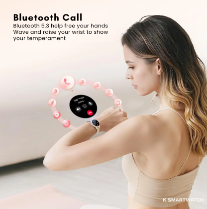 Luxe Galaxy Smartwatch for Women | Stainless Steel Smartwatch | Rose Gold/Silver