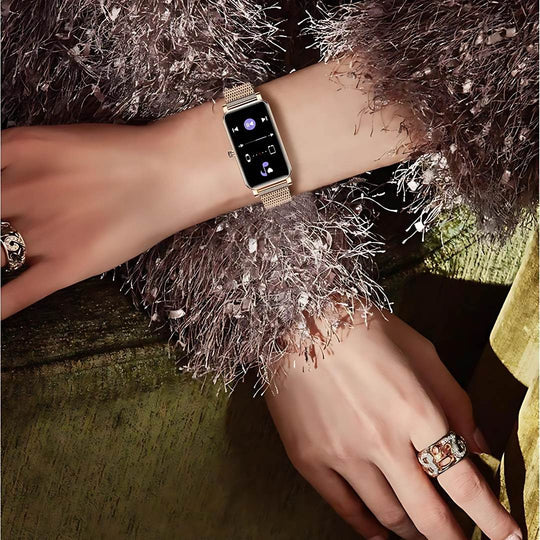Ladies Smart Health Watch – Heart Rate, BP & Fitness Tracking with Elegant Slim Design