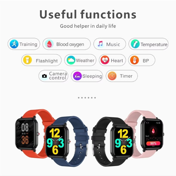 Health Tracker Smart Watch – Blood Pressure & Heart Rate Monitoring
