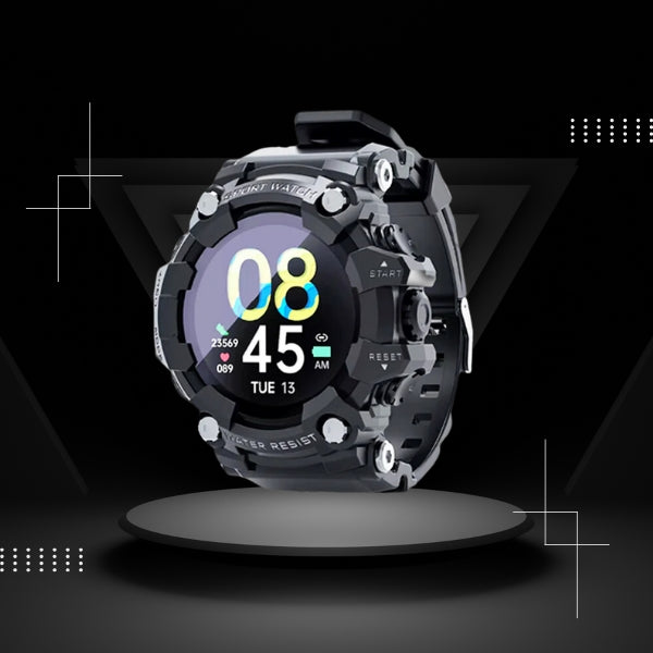 Tactical Rugged Smartwatch - Military-Grade Durability with Sport Features - Ideal for Tough Environments