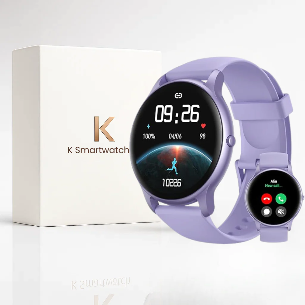 Android Smart Watches for Women – Super-Slim Lightweight Smartwatch with Bluetooth Calls, Health & Fitness Tracking, 14-Day Battery, Android iOS