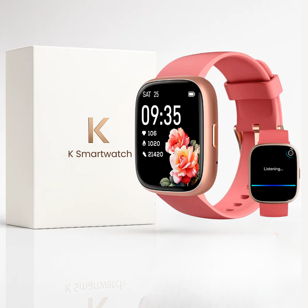 Women’s Step Counter Watch – Smart Watch with 1.85" Large Face, Bluetooth Calling, Blood Pressure & Heart Rate Monitor, Waterproof, Long Battery Life