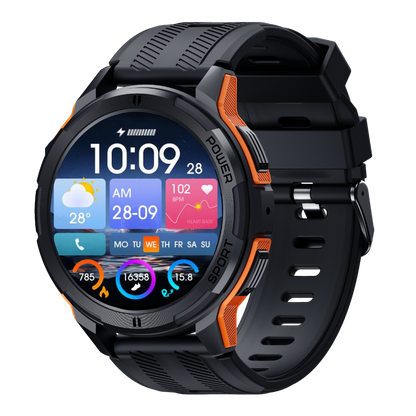 Rugged Smartwatch for Men - Tough, Indestructible Digital Watch Compatible with iPhone