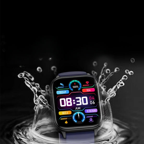 Advanced Health Monitoring Smartwatch – Glucose, Heart Rate, and Blood Pressure with Waterproof Design