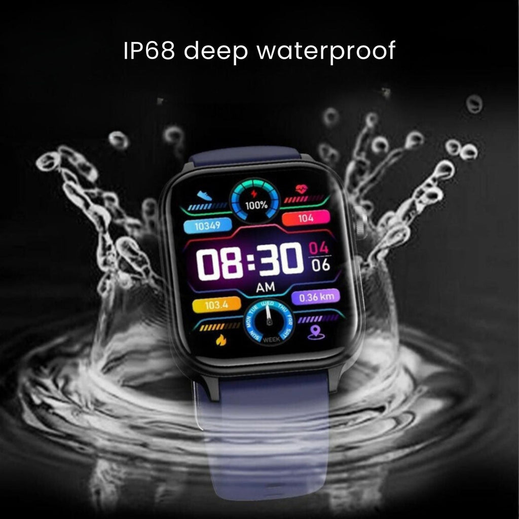 GlucoSafe SOS Smartwatch | Needle-Free Blood Glucose Monitoring & Fall Detection for Health Tracking and Emergency Assistance