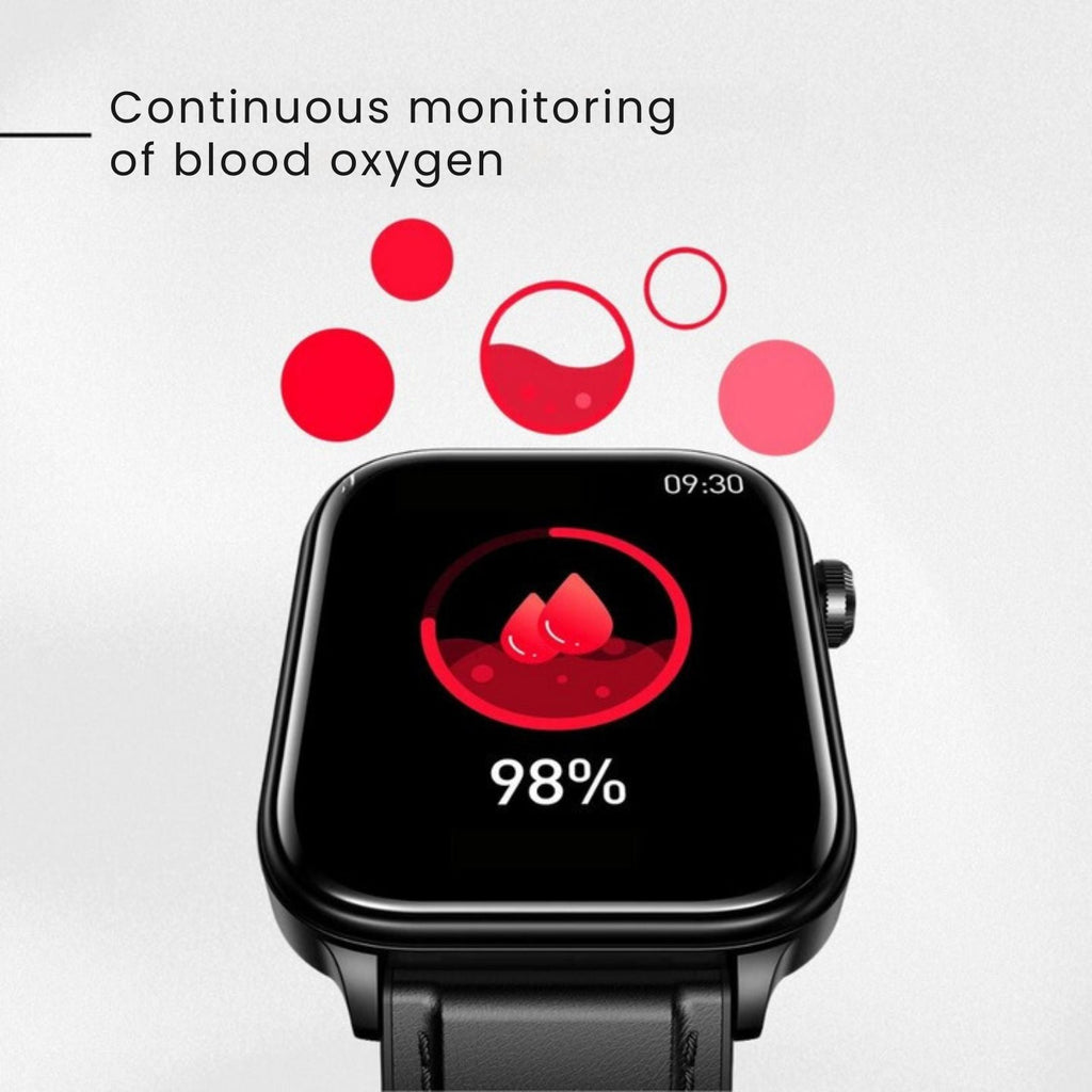 GlucoSafe SOS Smartwatch | Needle-Free Blood Glucose Monitoring & Fall Detection for Health Tracking and Emergency Assistance