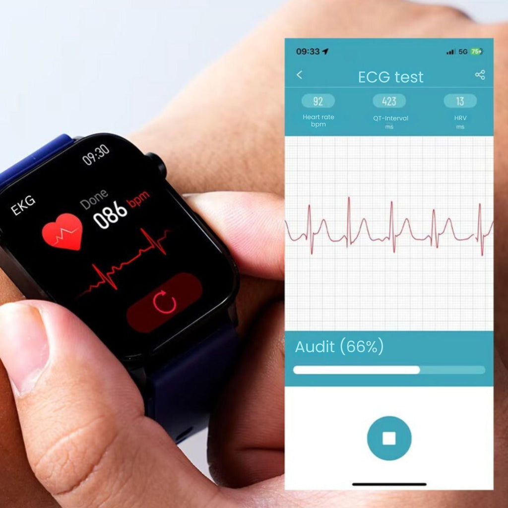 GlucoSafe SOS Smartwatch | Needle-Free Blood Glucose Monitoring & Fall Detection for Health Tracking and Emergency Assistance