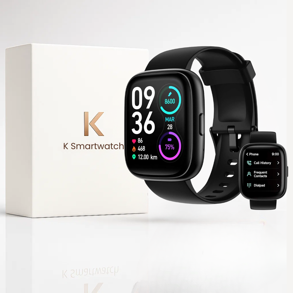 Women’s Step Counter Watch – Smart Watch with 1.85" Large Face, Bluetooth Calling, Blood Pressure & Heart Rate Monitor, Waterproof, Long Battery Life