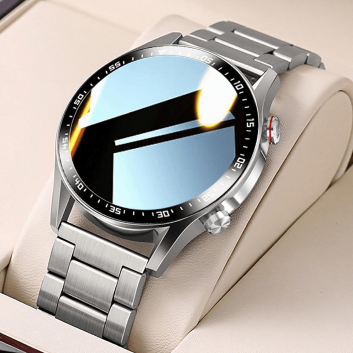 Metal Strap Men's Smart Watch – Stylish, Waterproof & Fitness Advanced Features
