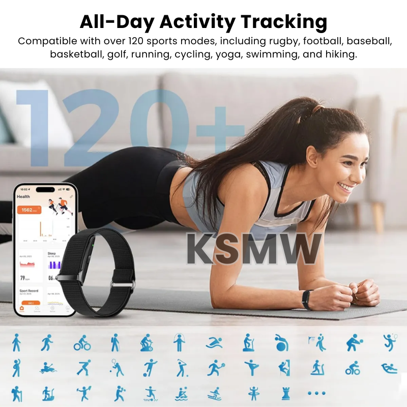 Best Fitness Watch for Women – Screenless Women’s Fitness Tracker with 24/7 Health Monitoring, Waterproof, GPS Support & 35-Day Battery Life
