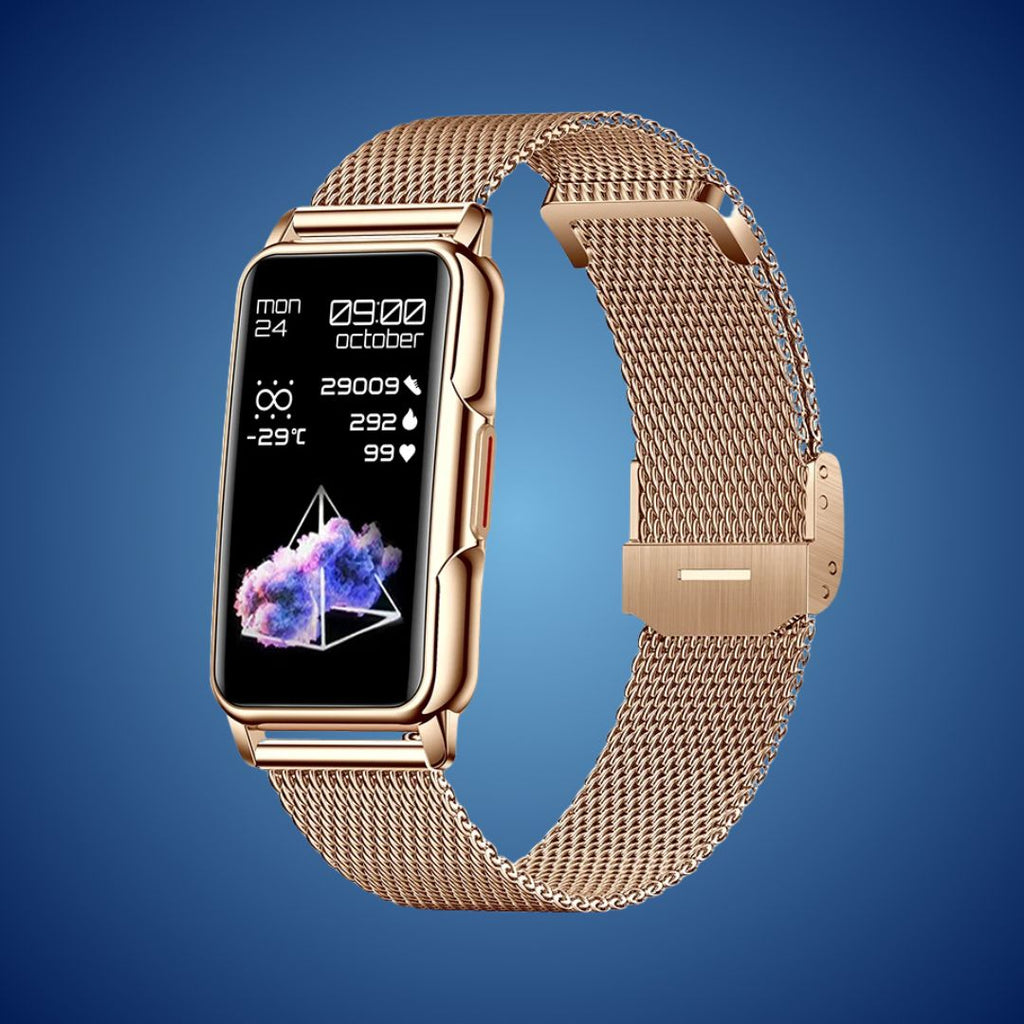 Ladies Smart Health Watch – Heart Rate, BP & Fitness Tracking with Elegant Slim Design