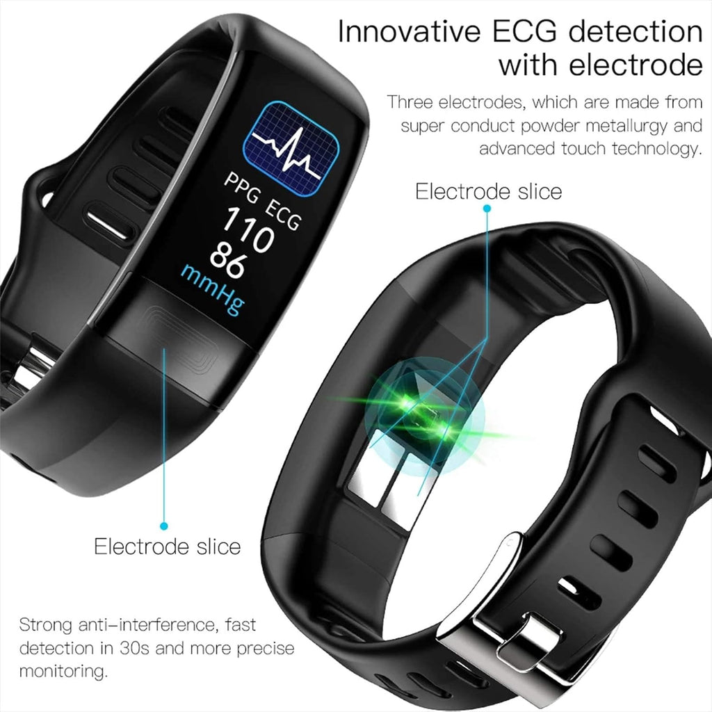 Blood Pressure & Heart Rate Smart Health Watch – BP Monitor, Pulse & O₂ Tracking with Steps & Calories Counter