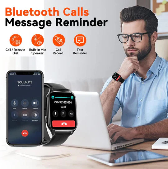 Best Smart Watch with Blood Sugar Monitor - Non-Invasive Glucose Monitoring System Device