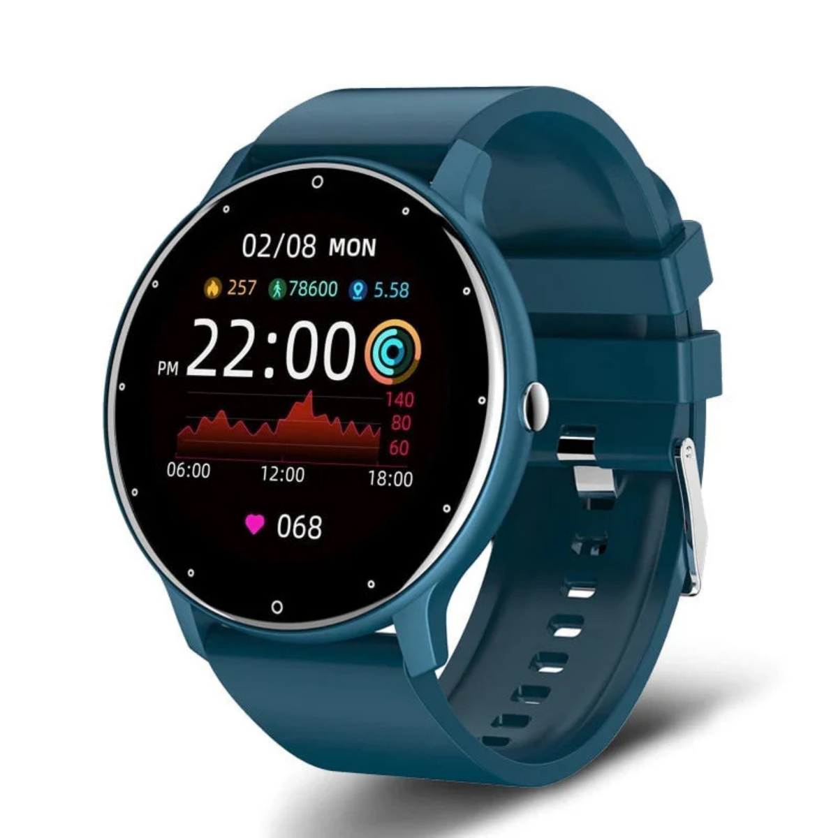 Smart Fitness Tracker Watch | Heart Rate Monitor, Waterproof & Ideal for Health Enthusiasts