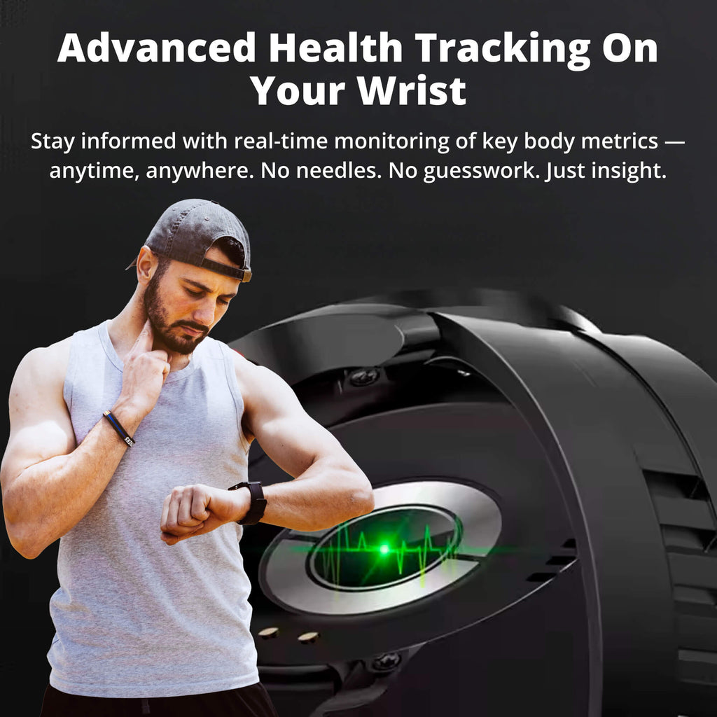 Diabetes Smartwatch with Blood Sugar Monitoring – Non-Invasive Glucose Sensor Watch