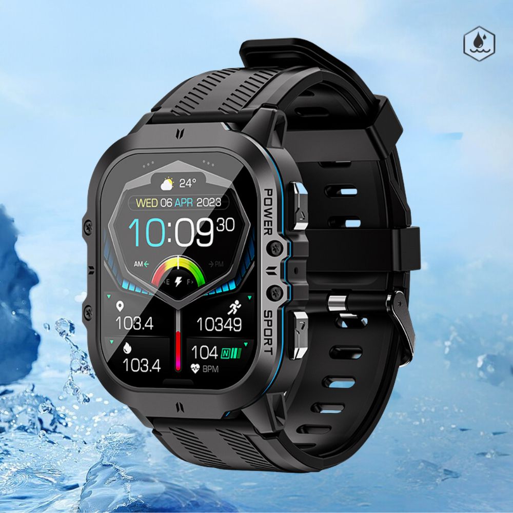 SwimGuard Lap Counter Smartwatch – Waterproof Design, Fitness Tracker, Long Battery Life, Perfect for Swimmers