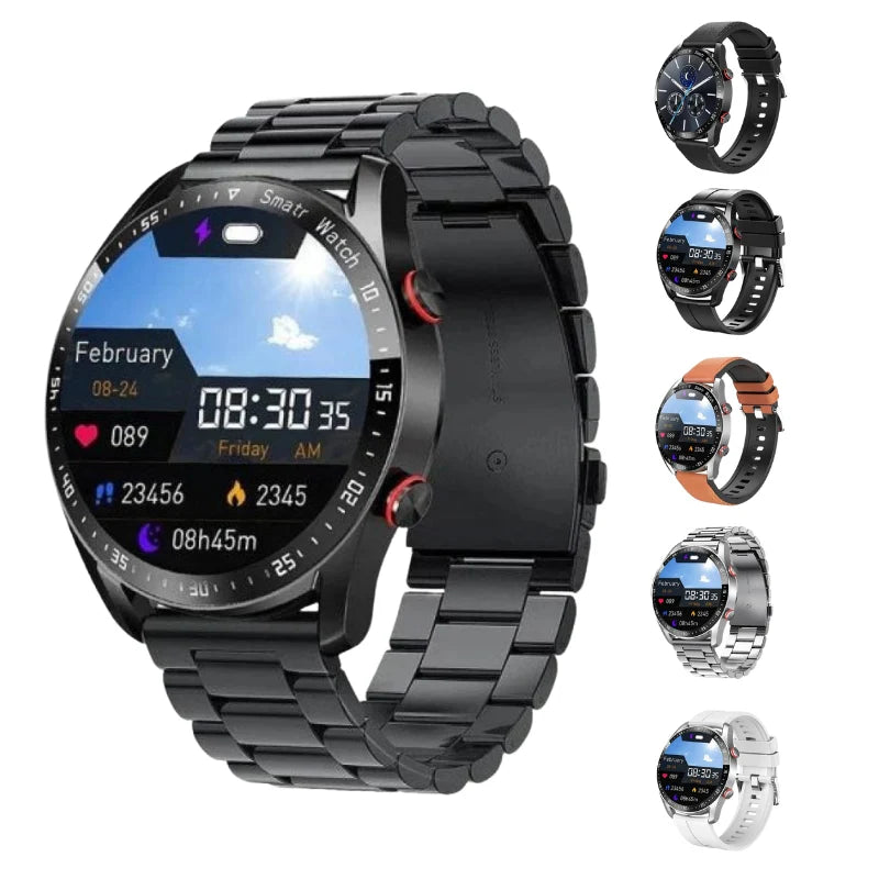 Diabetes Smartwatch with Glucose Monitoring – Non-Invasive Blood Sugar Tester for Health & Fitness