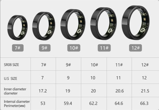 Smart Ring Pro | Waterproof, Bluetooth Connectivity & Comprehensive Health Tracking for Fitness and Wellness