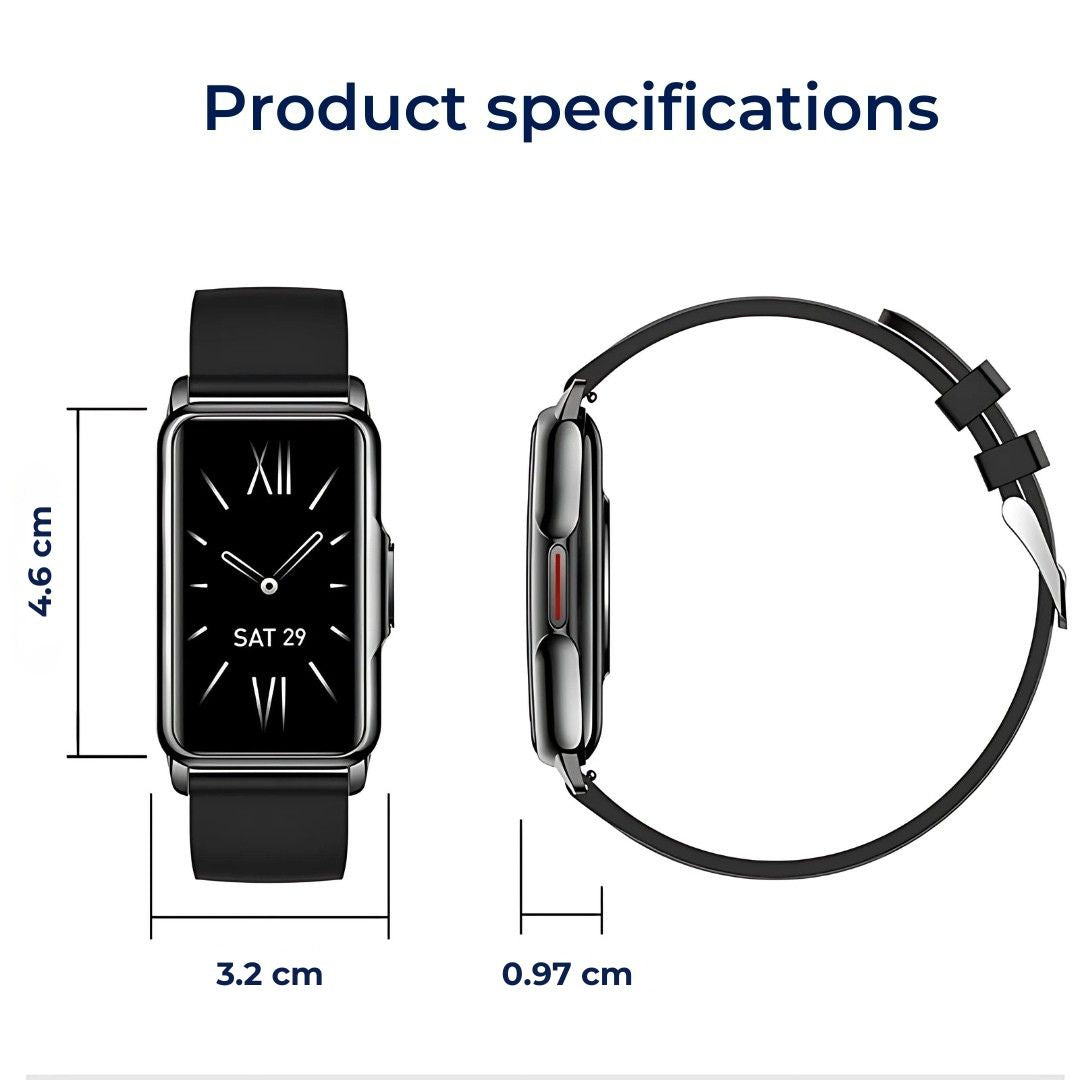 Ladies Smart Health Watch – Heart Rate, BP & Fitness Tracking with Elegant Slim Design