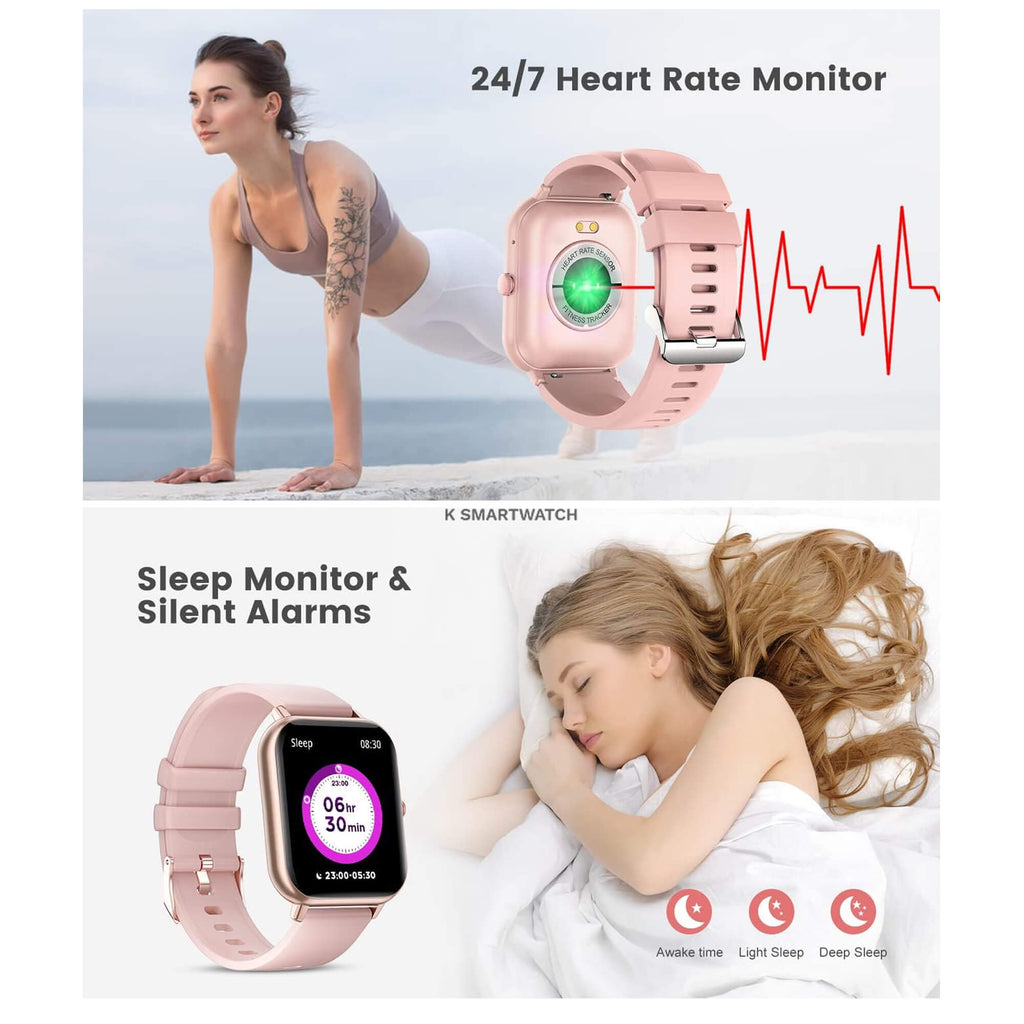 Family Smart Health Watch | Waterproof Activity & Fitness Tracker for Kids & Adults with HR, BP, SpO2, Sleep & Step Counter