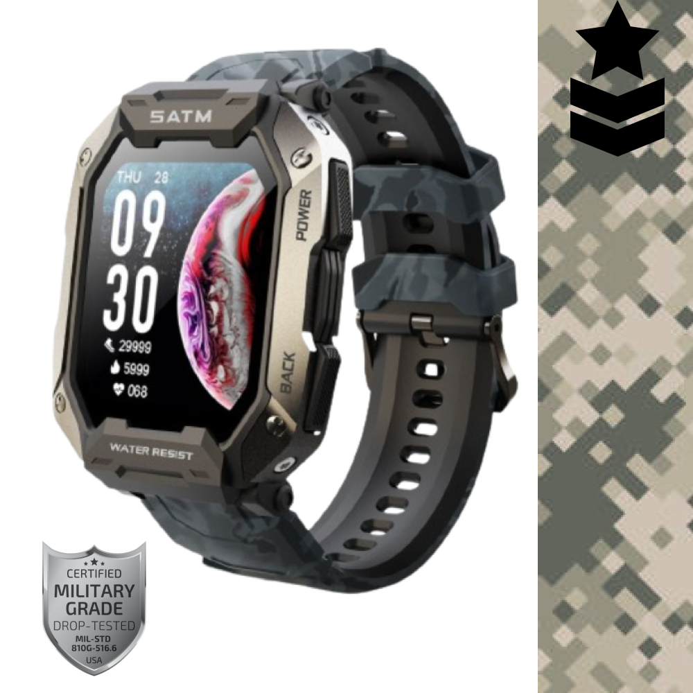 Top rated Military Army Tactical functions Long Life Battery Indestructible Rugged Smartwatch