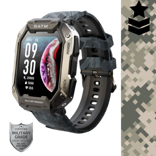 Top rated Military Army Tactical functions Long Life Battery Indestructible Rugged Smartwatch