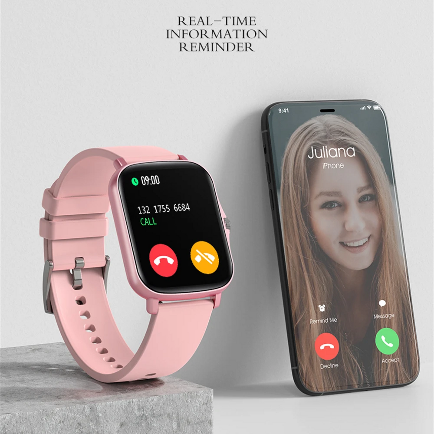 Smart Wrist Macaron Color Watch Waterproof Fashionable Smart Watch