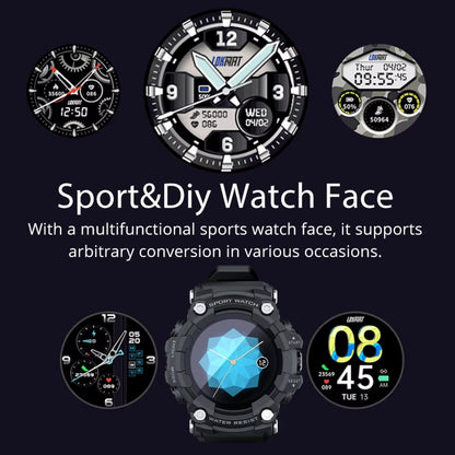Tactical Rugged Smartwatch - Military-Grade Durability with Sport Features - Ideal for Tough Environments