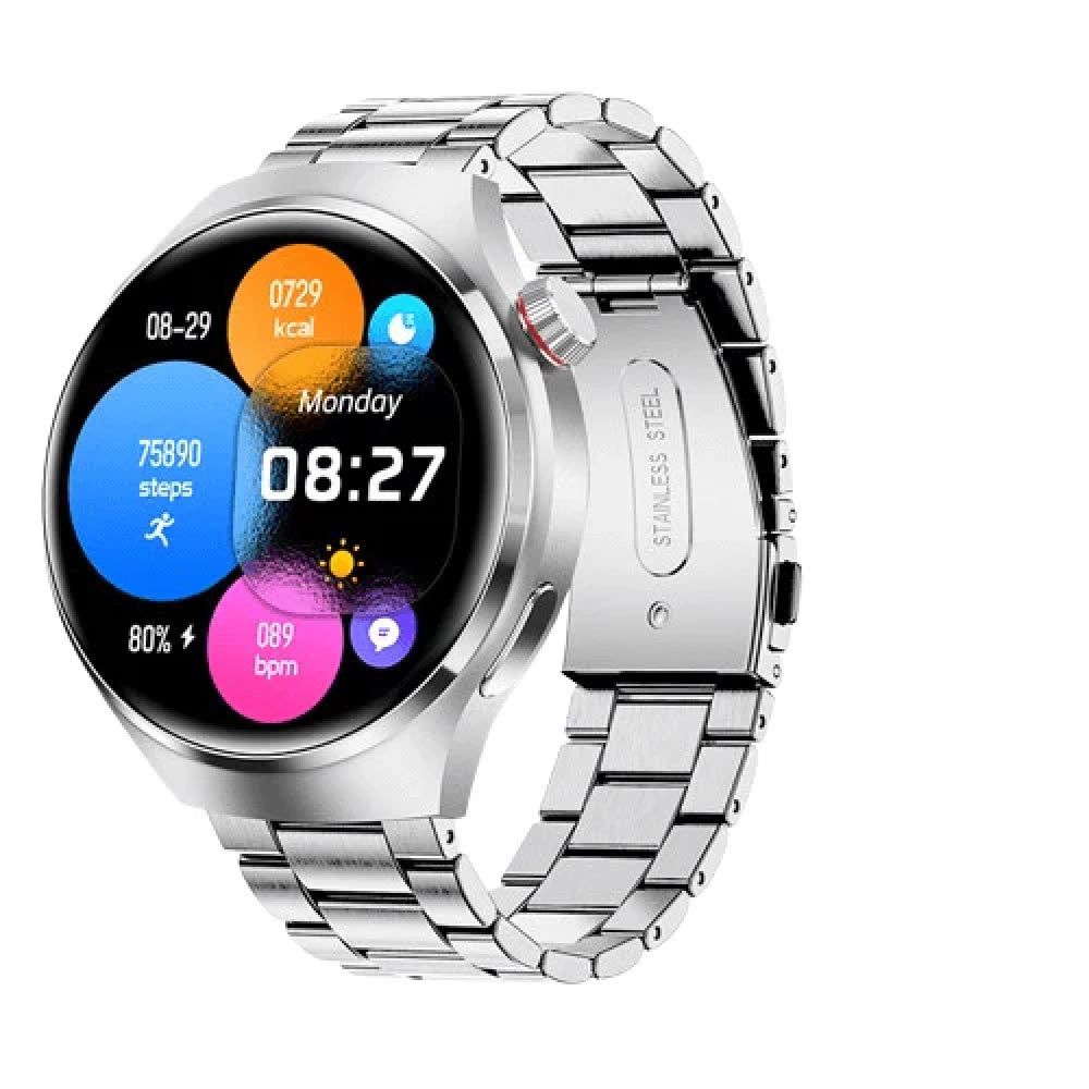 Stainless Steel Black Smart Watch for Men Android Watch UK | LK 126®