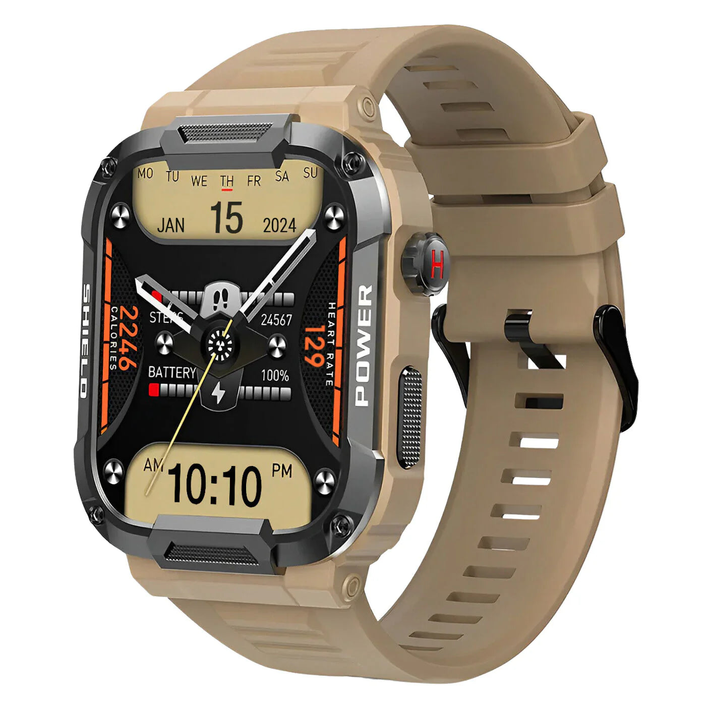 Extreme Durability Pro Smart Watch - Altitude Meter & Camera, Advanced Health Monitoring & Fitness Tracker